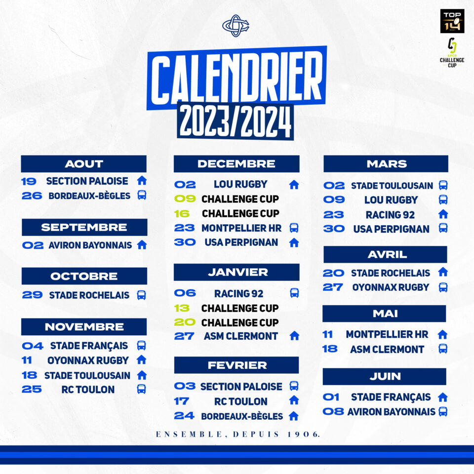 Castres Olympique Le Calendrier Castres Olympique