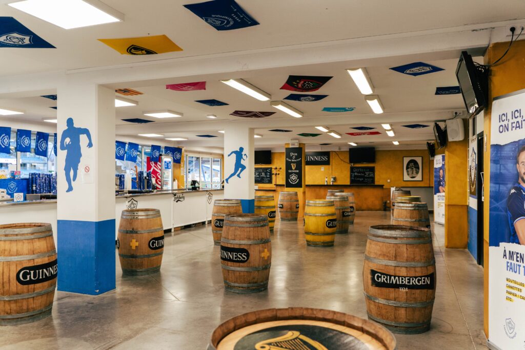 Le pub Gary Whetton, au rez-de-chaussé du stade Pierre Fabre.